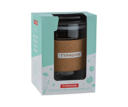 Élevez votre rituel matinal avec la tasse à café en verre Botanics de 12 oz.