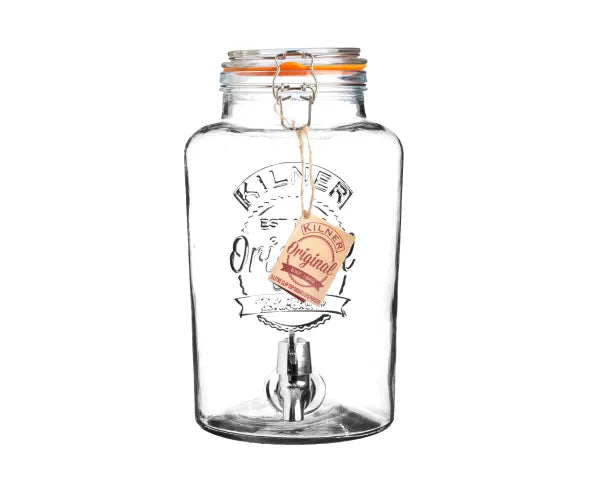 Stylish Clip Top Round Drinks Dispenser 5 Litre - Perfect for Parties