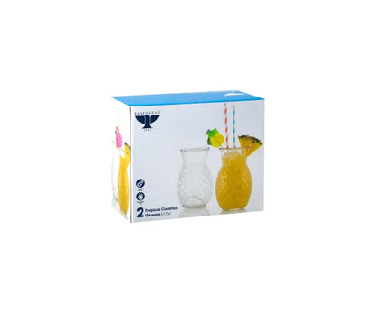Lot de 2 verres à cocktail ananas Entertain 67,5 cl – Verrerie unique