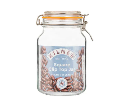 Bocale carré Clip Top 1,5 litre :