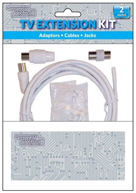 Kit de rallonge TV 2M - Étendez facilement votre installation de divertissement