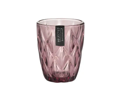 Verre mélangeur Améthyste en pierre précieuse exquise 27cl | Verrerie artisanale unique.