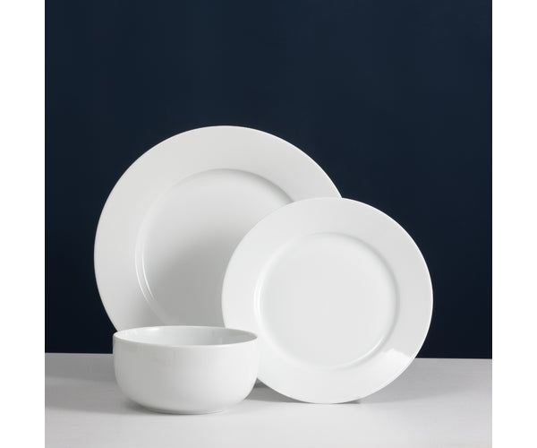Elevate Your Dining Experience with the Simplicity Dinner Set - 12 Piece Collection.
