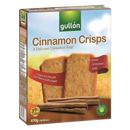 Gullon Cinnamon Crisps Traditional Toasted Biscuits 470g