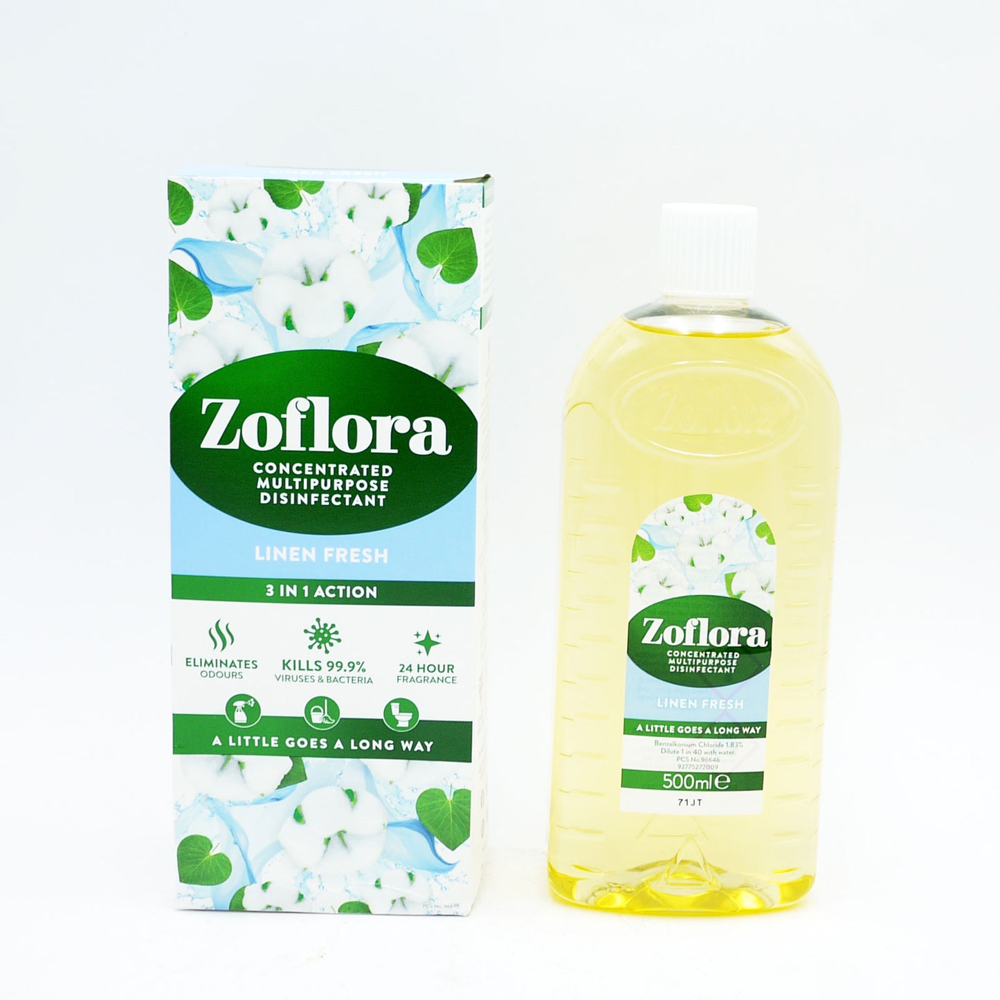 ZOFLORA DISINFECTANT FRESH LINEN 500ML