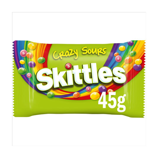 Skittles Chewy Sweets Bag Sour Fruit Flavoured 45g