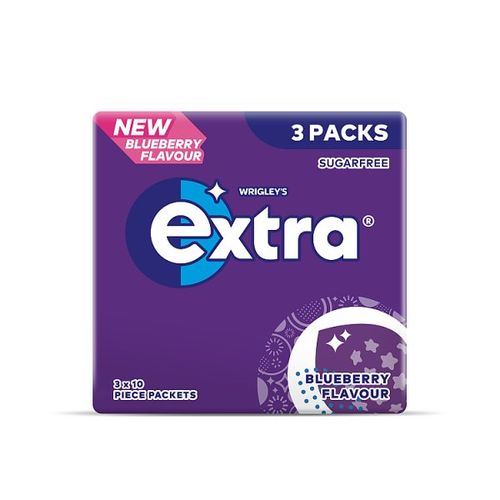 Extra Chewing gum Blueberry 3x10 pcs