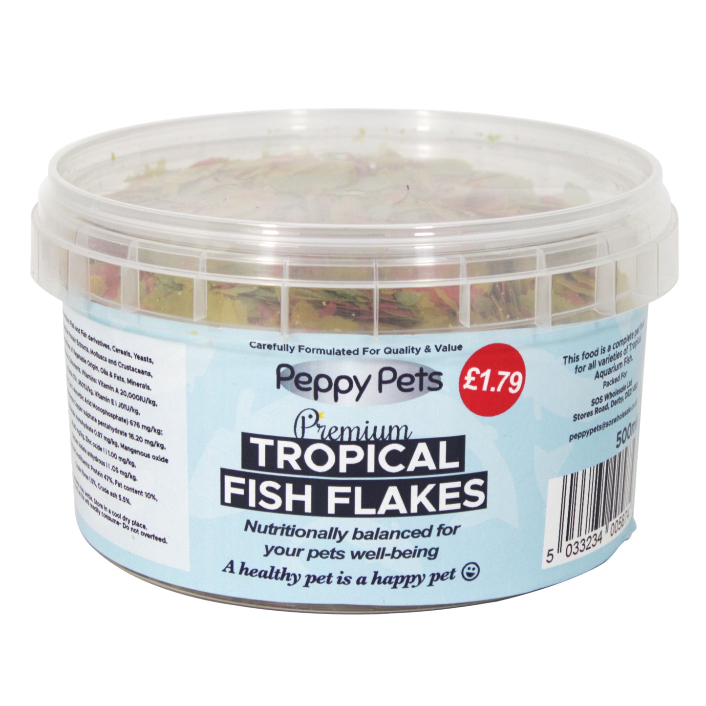 PEPPY PETS TROPICAL FISH 500ML PM £1.79