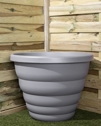 H346 Beehive 66cm Round Pot Cement Grey