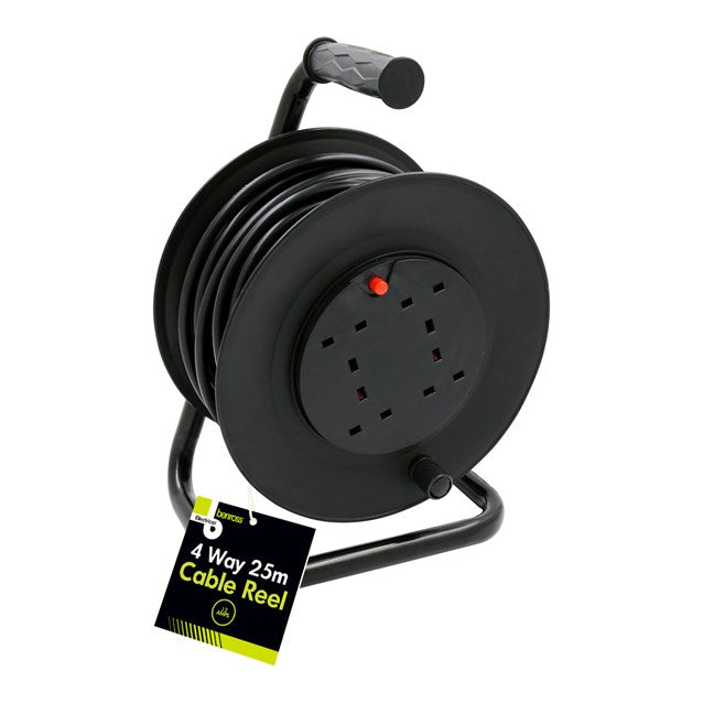 Enrouleur de câble 4 prises 25 m – 13 A