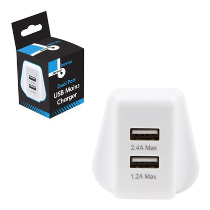 Chargeur secteur USB 2 ports