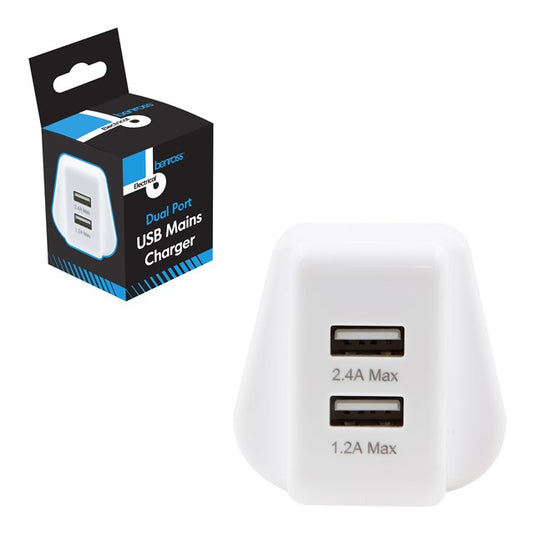 Chargeur secteur USB 2 ports