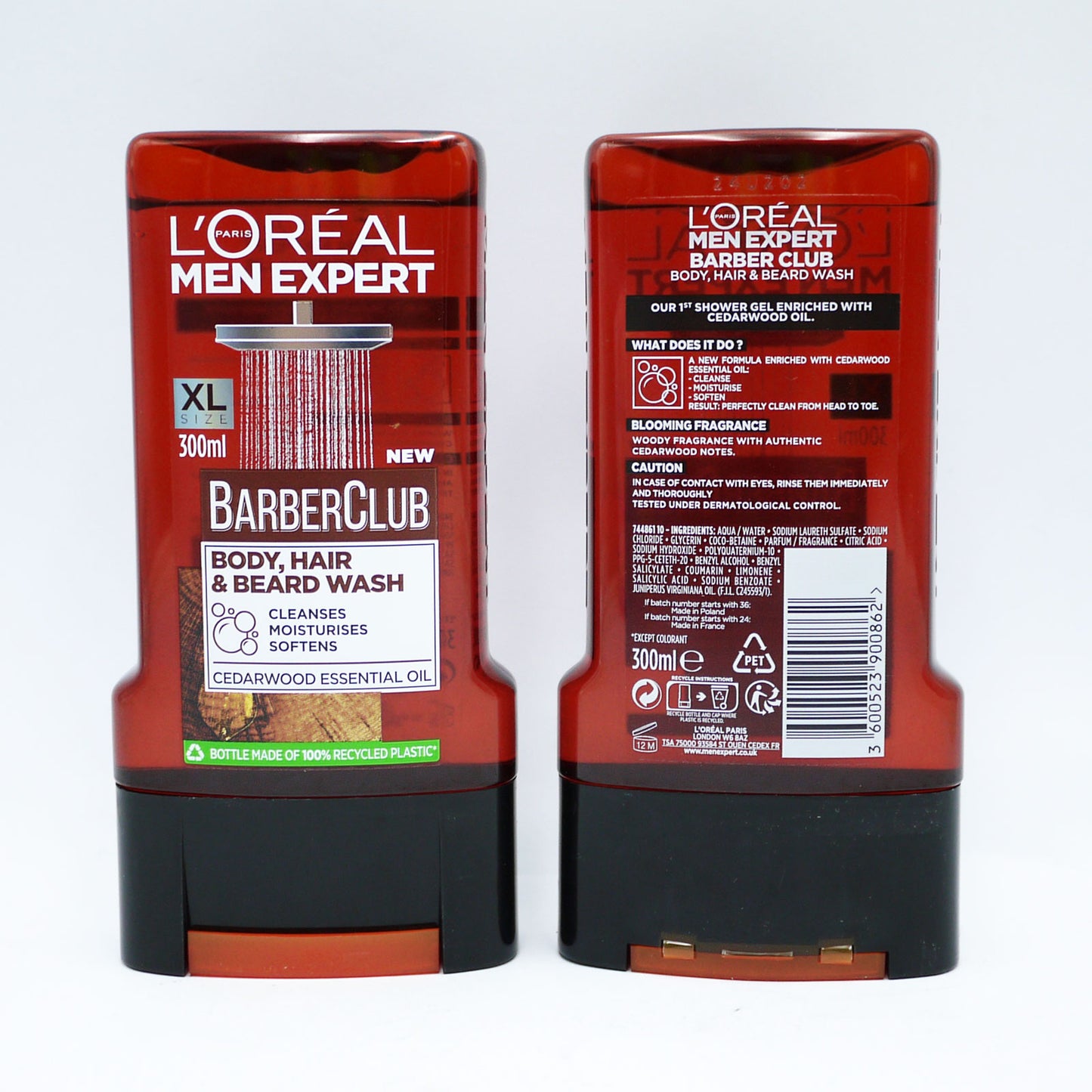 LOREAL MEN EXPERT SHOWER GEL BARBERCLUB 300ml