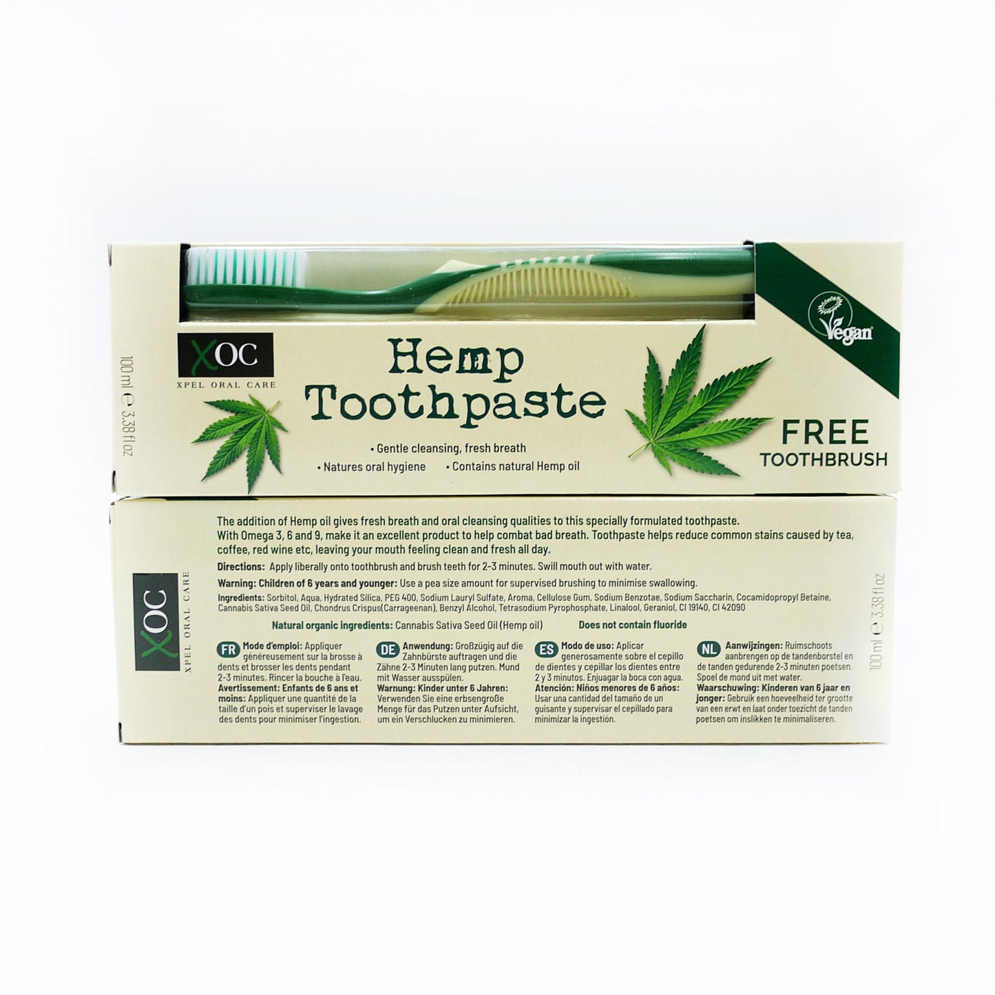 XOC HEMP TOOTHPASTE & TOOTHBRUSH 100ml