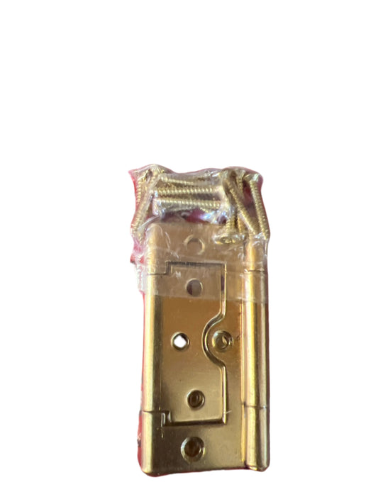 75 mm flush hinges brass