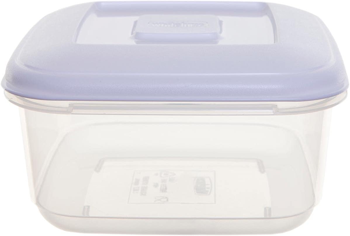 2.3 LT SQUARE FOOD BOX & LID WHITE