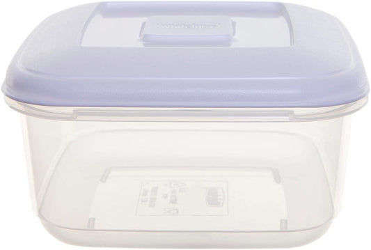 2.3 LT SQUARE FOOD BOX & LID WHITE