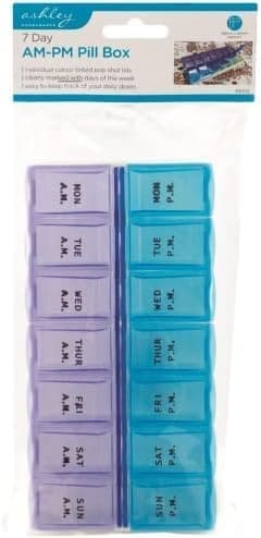Pill Box Organiser Case Tablet Container Dispenser Storage 7 Day AM- PM