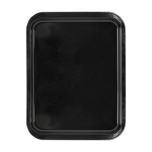 Enamel 0.6mm 41cm Oven Tray Black