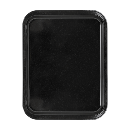 Enamel 0.6mm 41cm Oven Tray Black