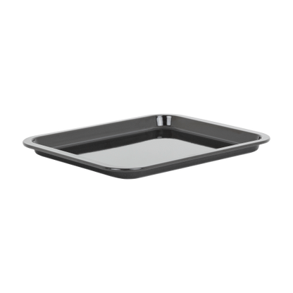 Enamel 0.6mm 41cm Oven Tray Black