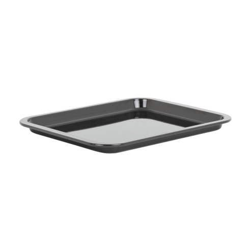 Enamel 0.6mm 41cm Oven Tray Black