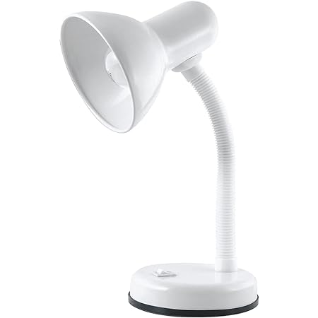 Lampe de bureau flexible « Classic » HomeLife 35w – Blanc diamant