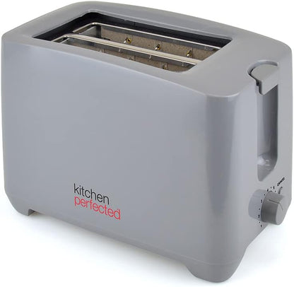 Grille-pain 2 tranches KitchenPerfected à fentes extra-larges - Gris Anthracite