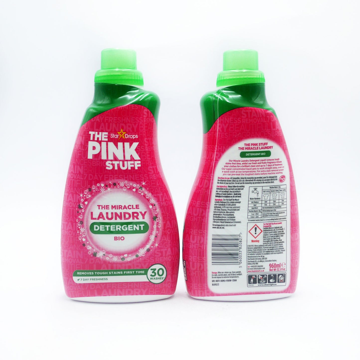 THE PINK STUFF BIO LAUNDRY LIQUID 960ML