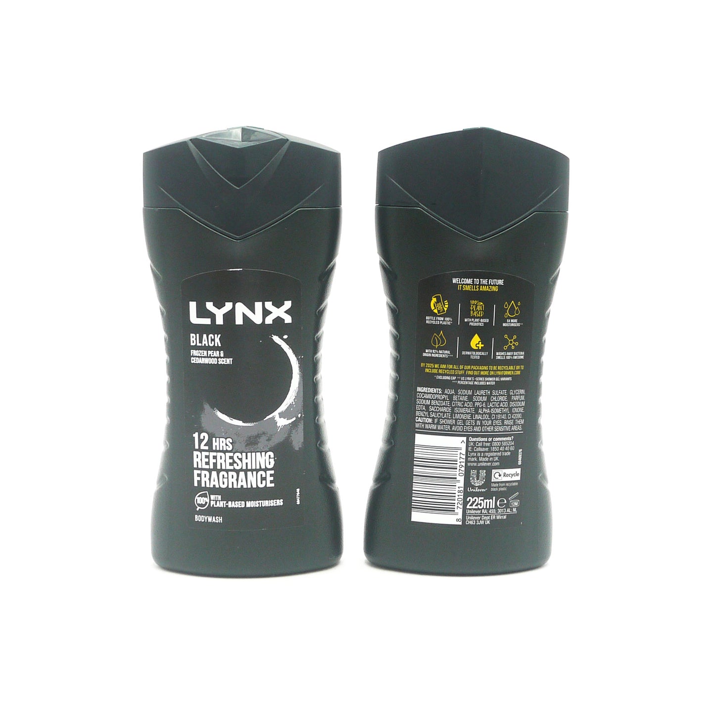 LYNX BODYWASH BLACK 225ml