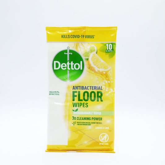 DETTOL FLOOR WIPES CITRUS 10'S