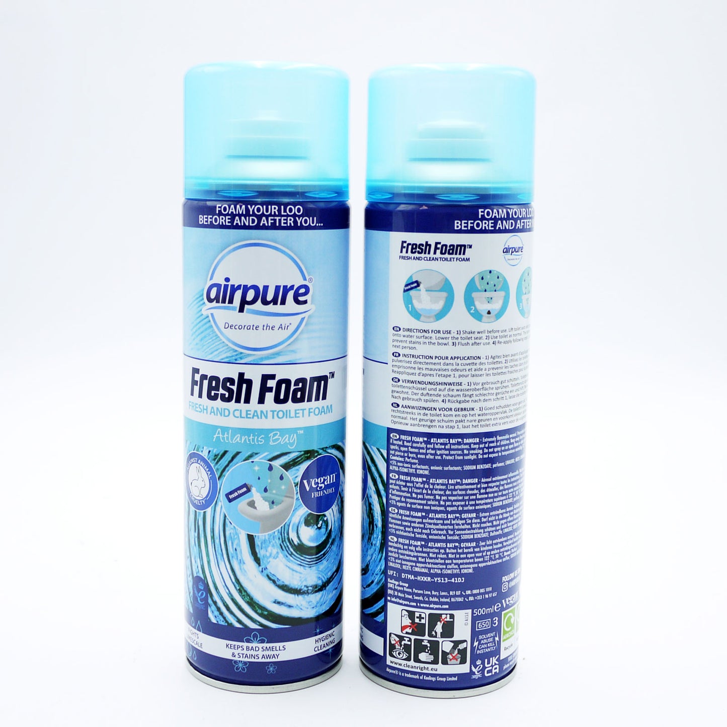 AIRPURE FRESH TOILET FOAM ATLANTIS BAY 500ML