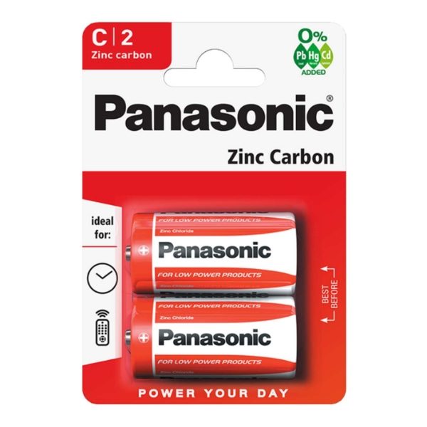 Panasonic C Size Zinc - Pack of 2