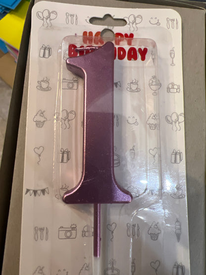 Bougies numérotées