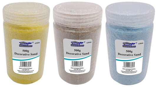 DINA HOUSEWARES DECORATIVE SAND 500g Assorted Colors