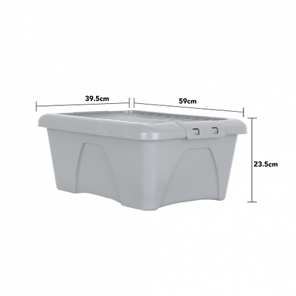 Wham® Home Upcycled 34L Box & Lid Soft Grey