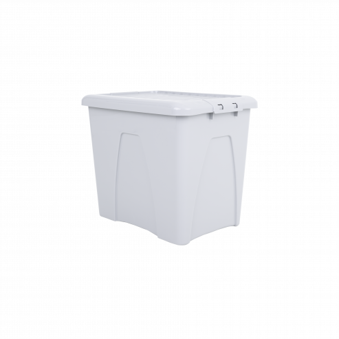 Wham® Home Upcycled 75L Box & Lid Soft Grey