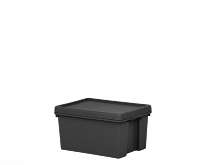 Wham Bam 16L H.Duty Box & Lid Black Recycled