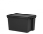 Wham Bam 62L H.Duty Box & Lid Black Recycled