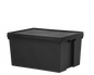 Wham Bam 96L H.Duty Box & Lid Black Recycled