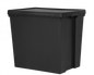 Wham® Bam 154L H.Duty Box & Lid Black Recycled