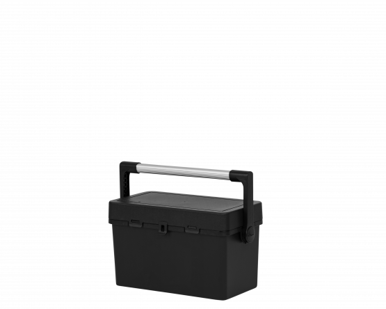 Wham Bam 46cm Tool Box & Lid Black Recycled