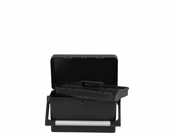 Wham Bam 46cm Tool Box & Lid Black Recycled