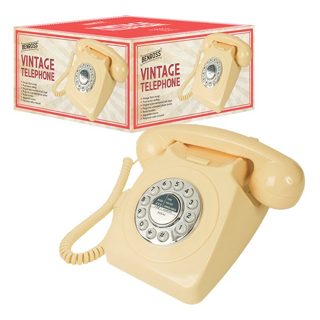 Retro Cream Telephone