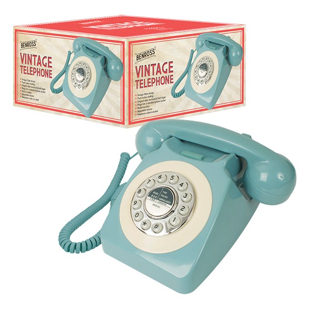 Retro Blue Telephone