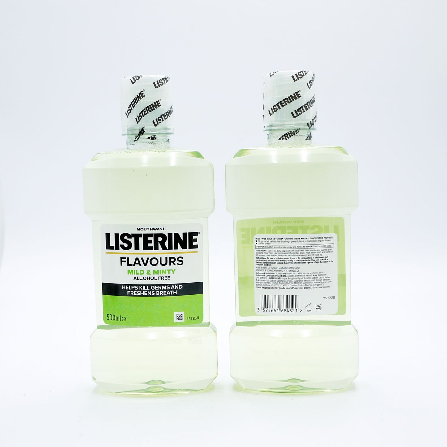 LISTERINE MOUTHWASH FLAVOURS MILD N MINTY 500ml