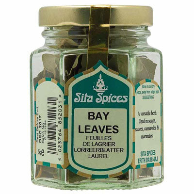 Sita Spices Bay Leaves Glass Jar
