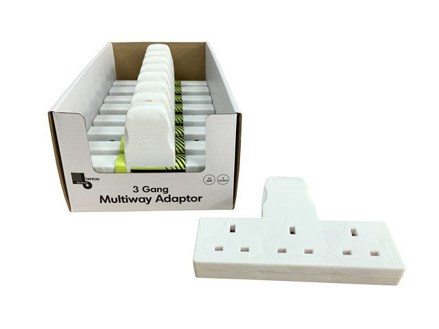 3 Way Wall Adaptor - 13A