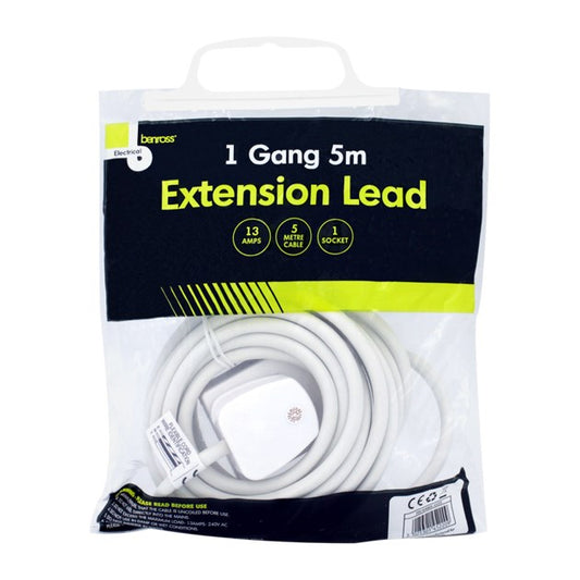 1 Way 5M Extension Lead - 13A