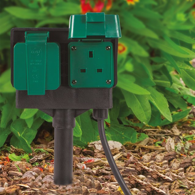 Outdoor Garden Socket - 3m Cable